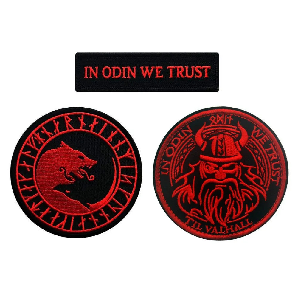 Odin and Valhalla Viking Patch