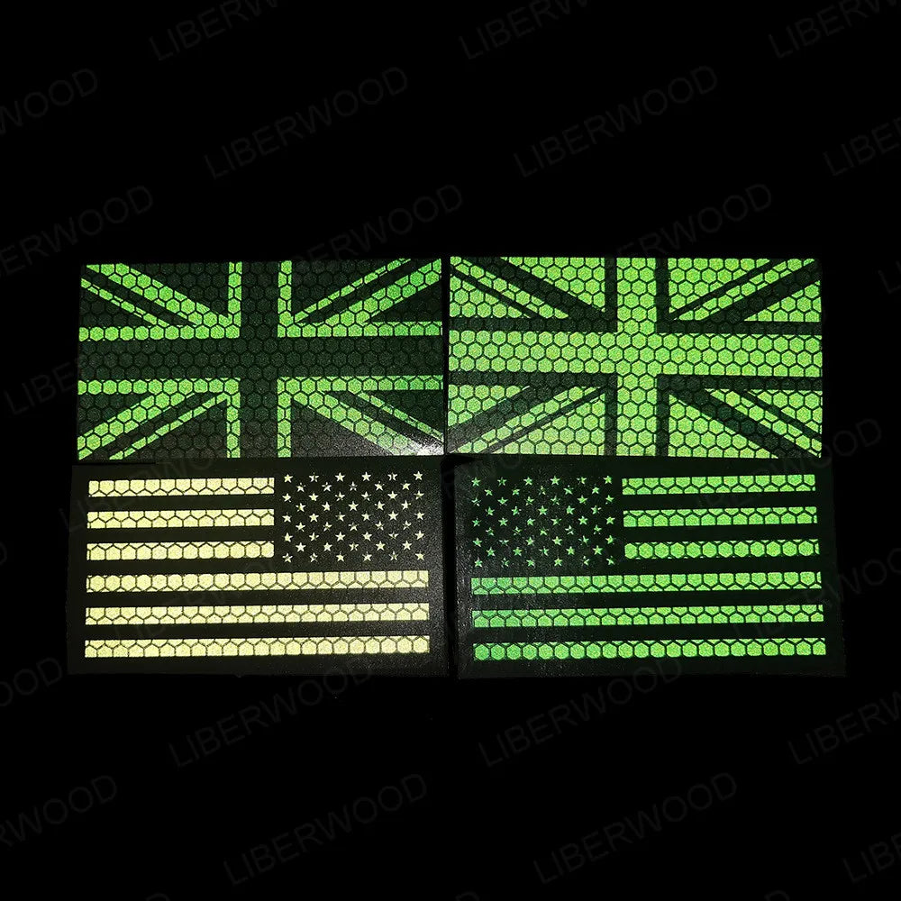Infrared Reflective US Flag Patch