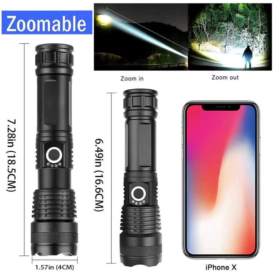 Flashlight body and zoom head