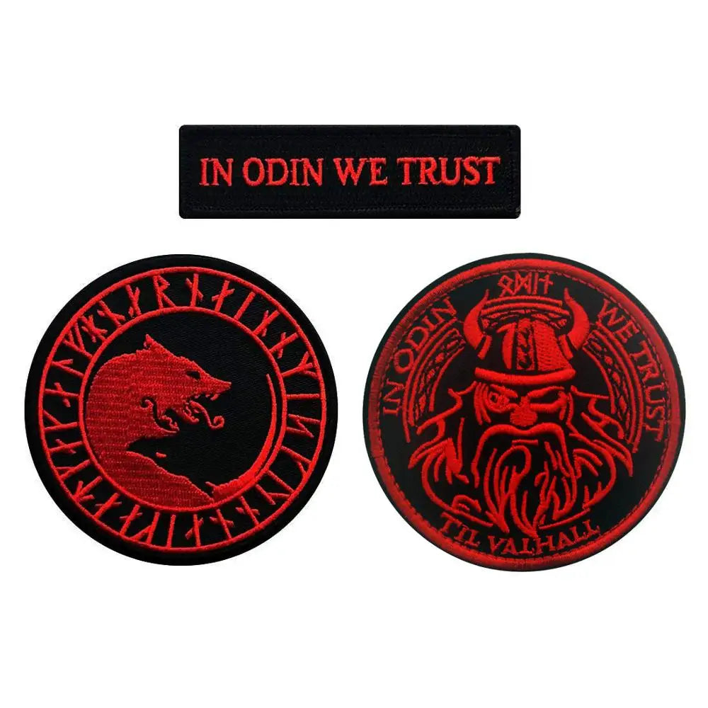 Odin and Valhalla Viking Patch