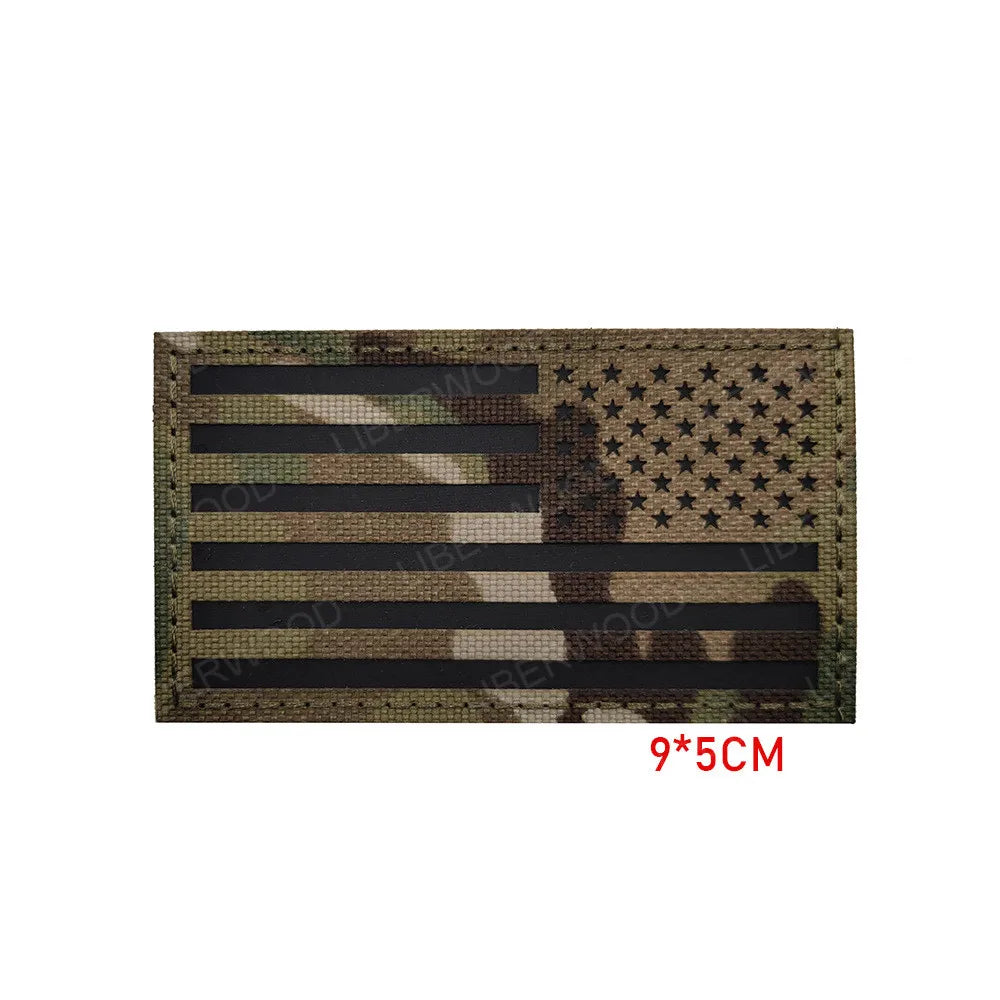 Infrared Reflective US Flag Patch
