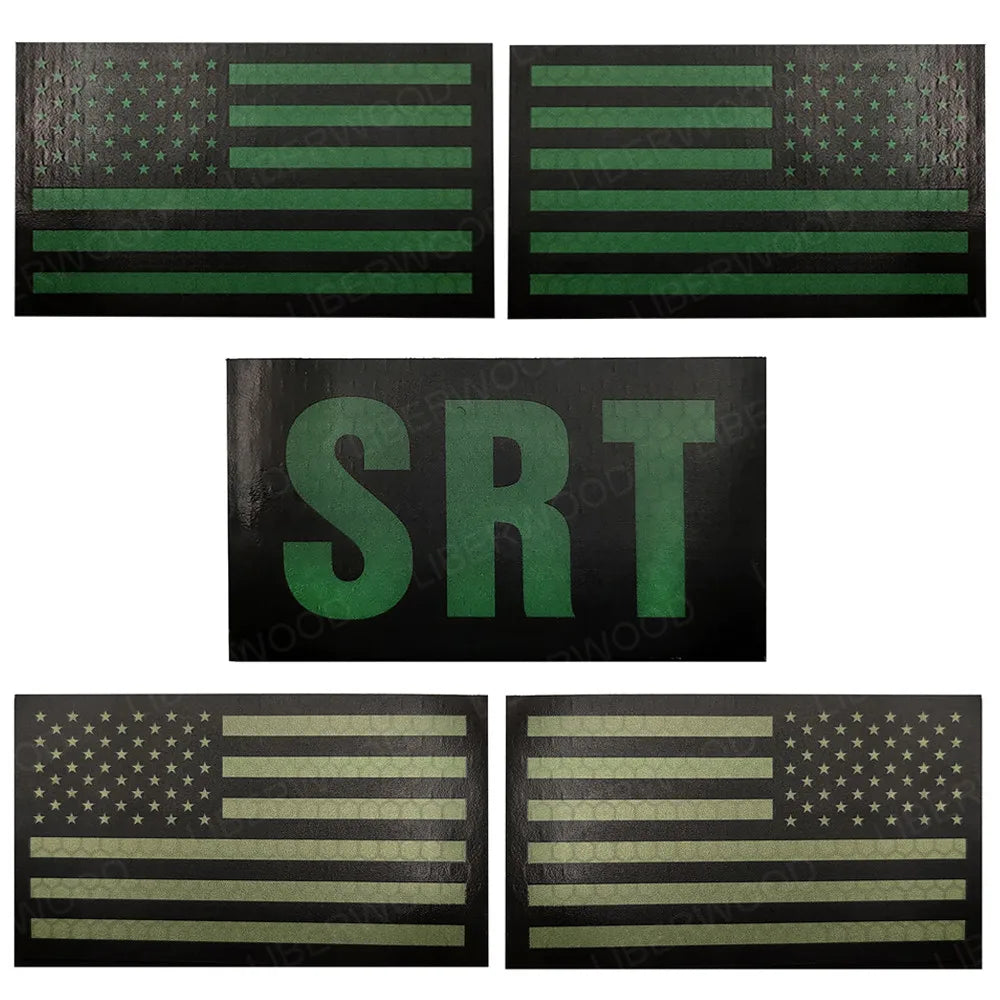 Infrared Reflective US Flag Patch