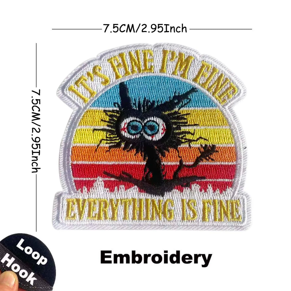 This Is Fine Dog & Cat Morale Patches