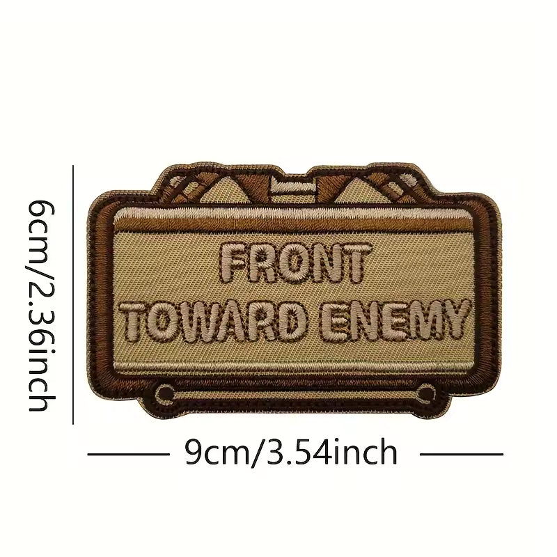 Front Toward Enemy Claymore patch back / hook and loop