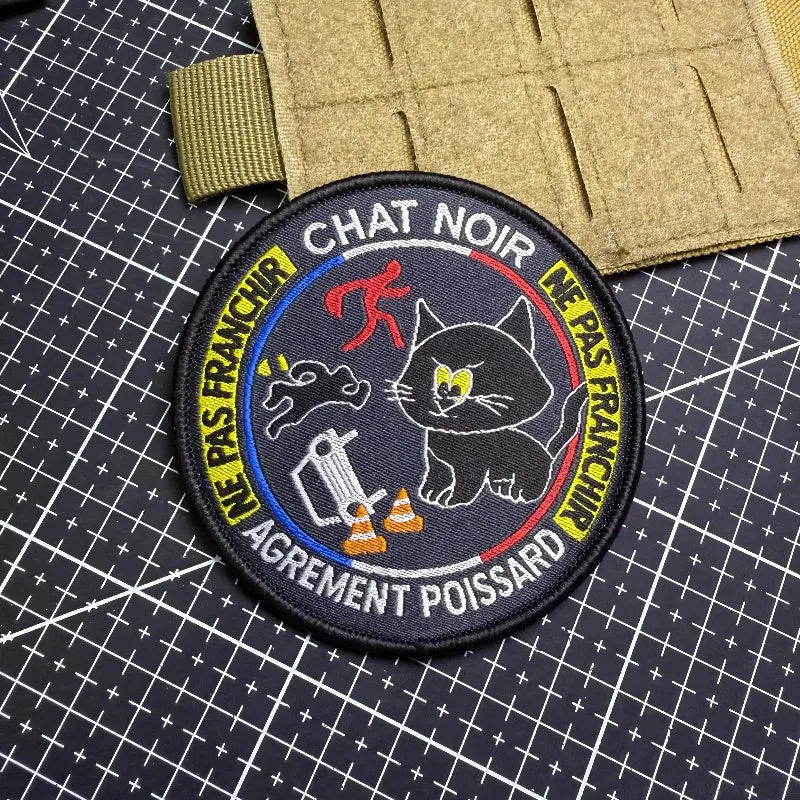 Funny Black Cat Morale Patch