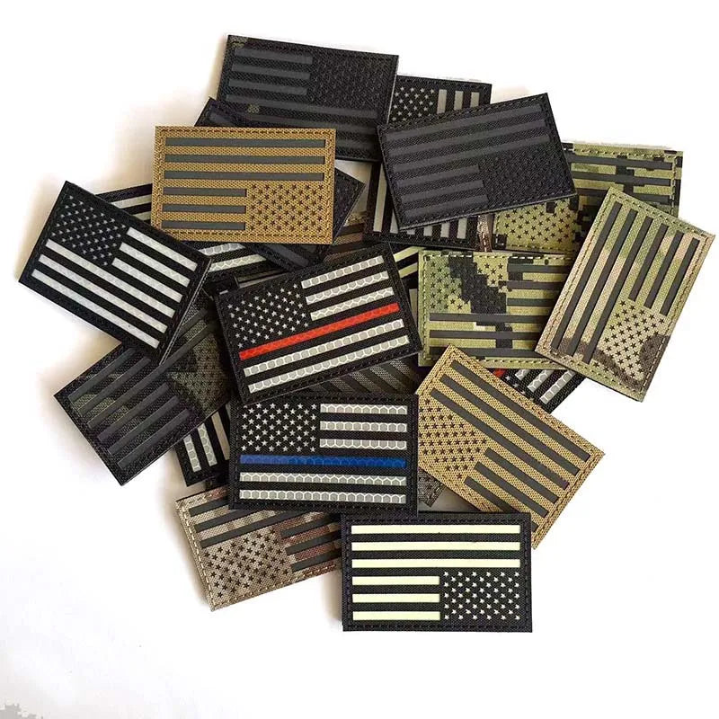IR Reflective US Flag Patch 8 x 5 cm