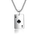 Ace of Spades Pendant Necklace