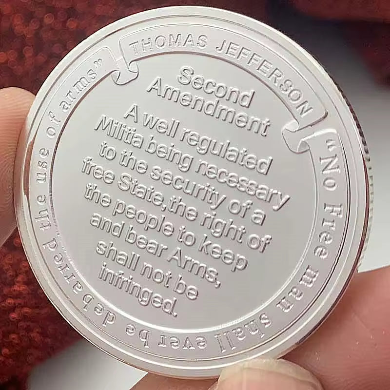 Saint Michael challenge coin detail