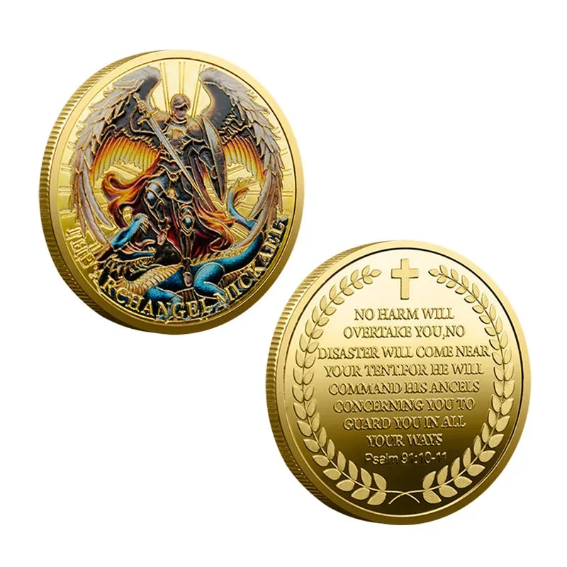 Archangel Michael Dragon Slayer Coin