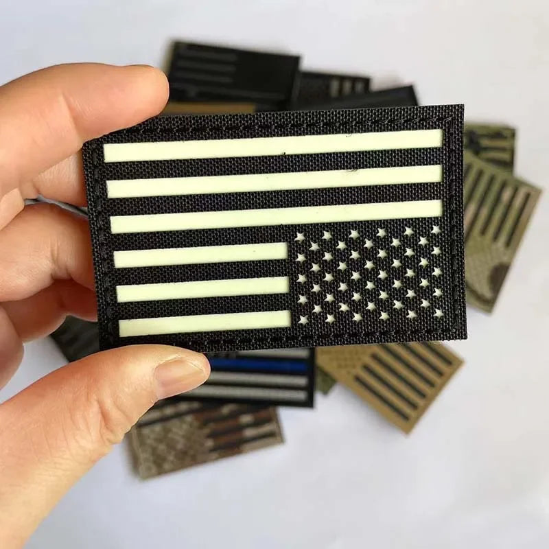 IR Reflective US Flag Patch 8 x 5 cm