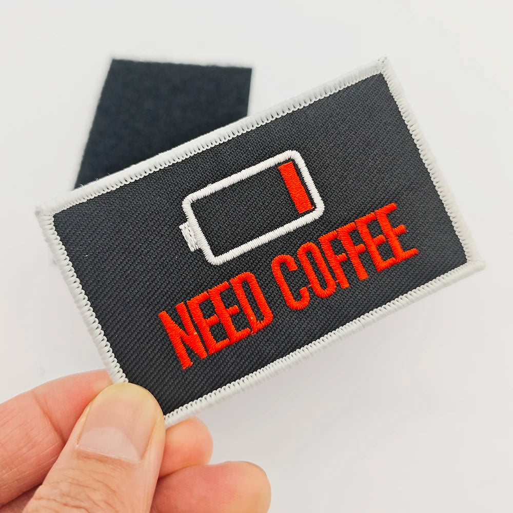 Low Battery Need Coffee Patch