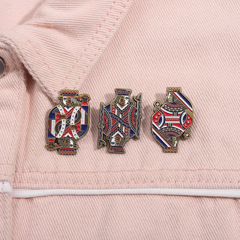 Playing Card Suit Enamel Pins