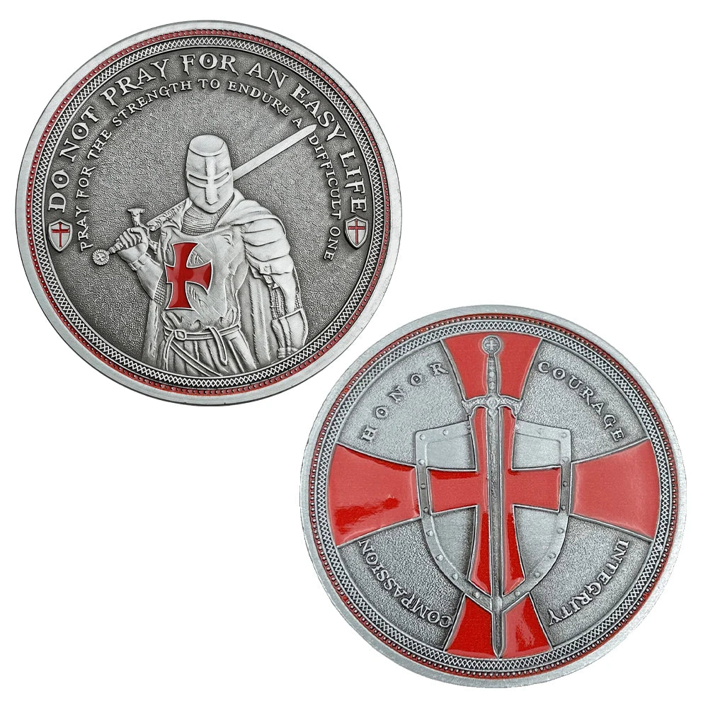 Knights Templar Red Cross Coin