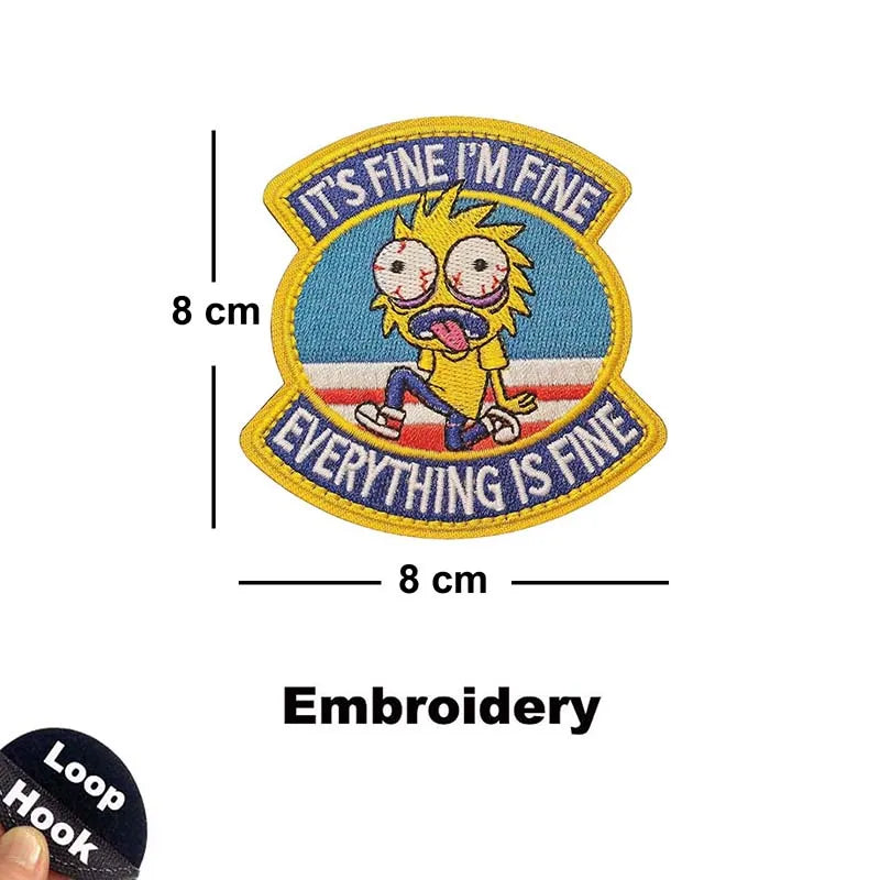 This Is Fine Dog & Cat Morale Patches