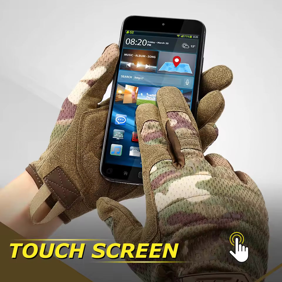 Tactical gloves palm grip detail