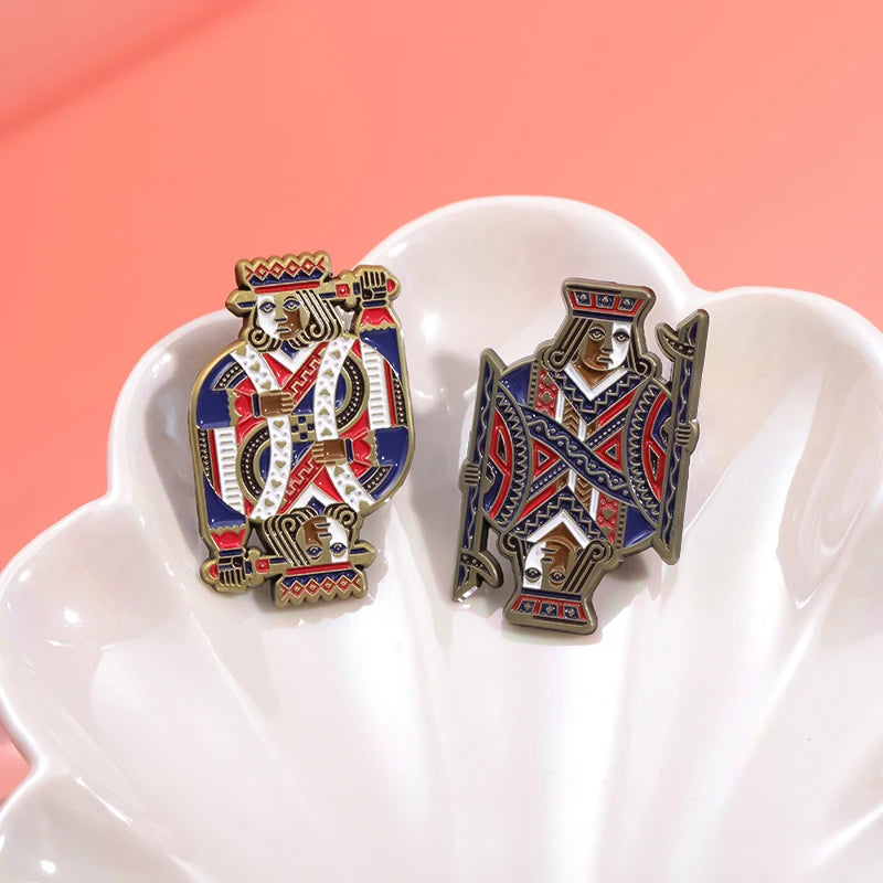 Playing Card Suit Enamel Pins