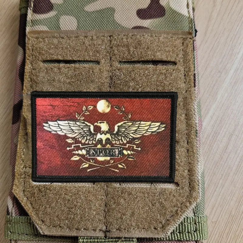 SPQR patch hook backing view