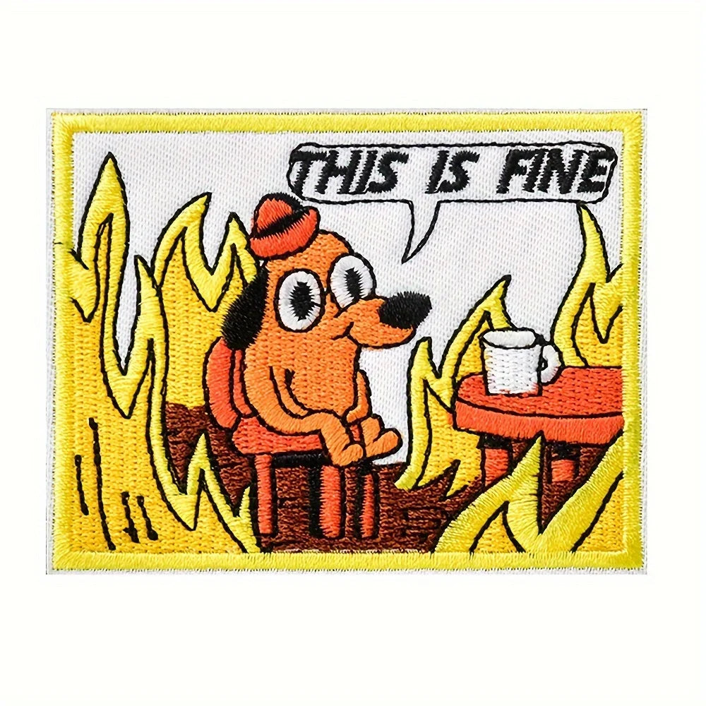 This Is Fine Morale Patch