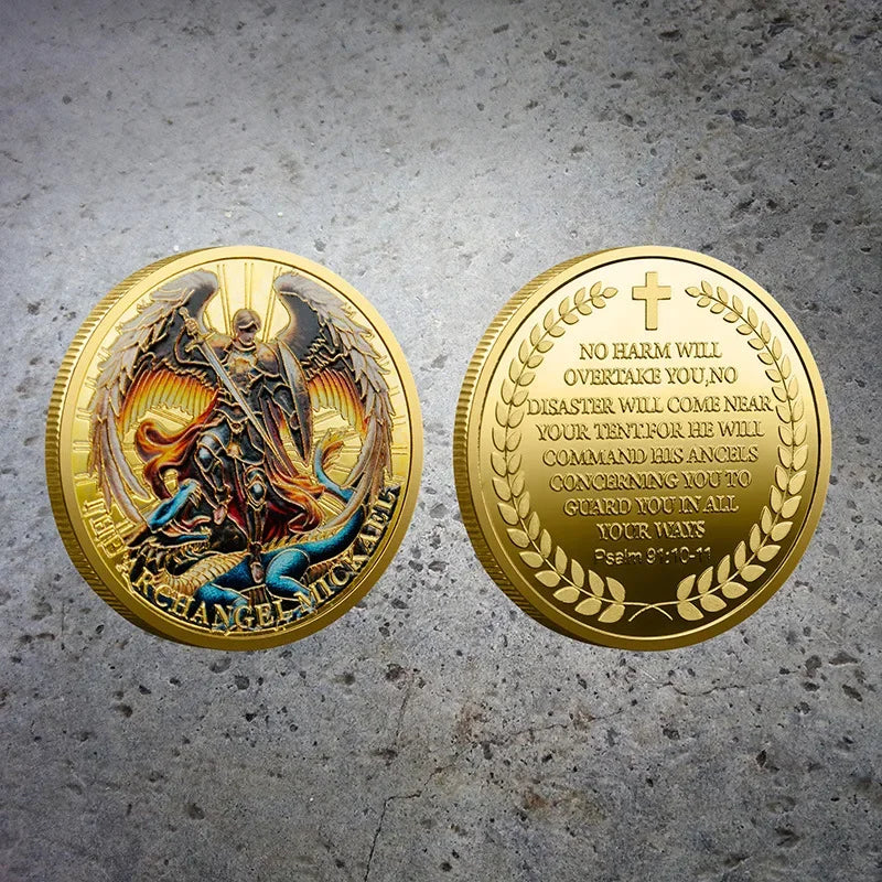 Archangel Michael Dragon Slayer Coin