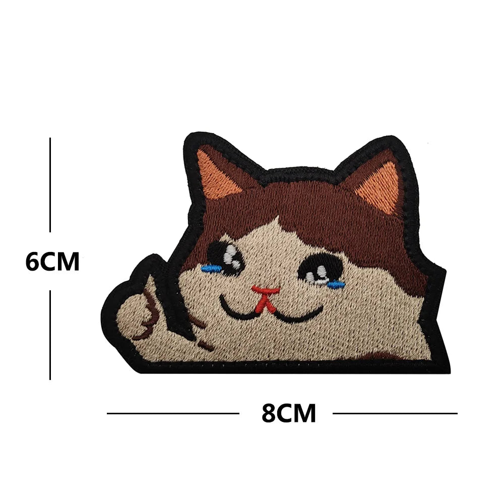Glow In The Dark Ghost Cat Patches