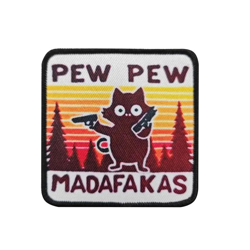 PEW Madafakas Funny Cat Patches