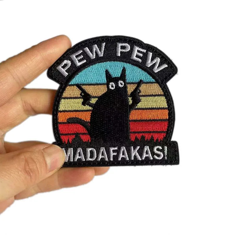 PEW Madafakas Funny Cat Patches