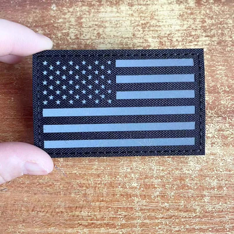 IR Reflective US Flag Patch 8 x 5 cm