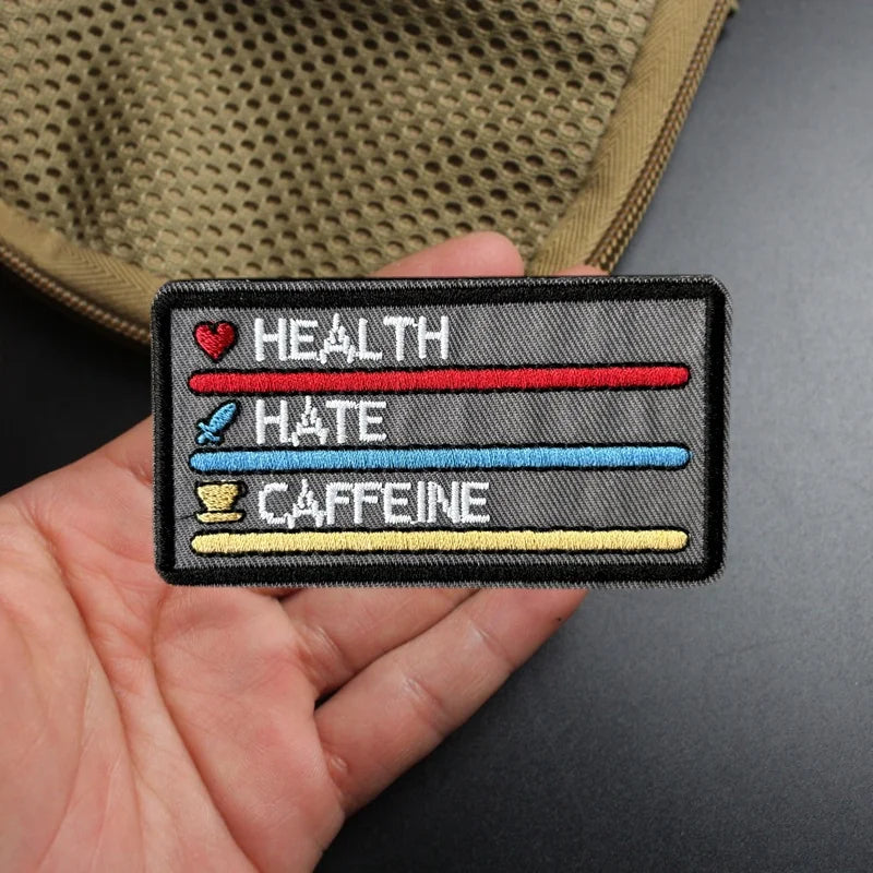 Health Hate Caffeine Morale Patch