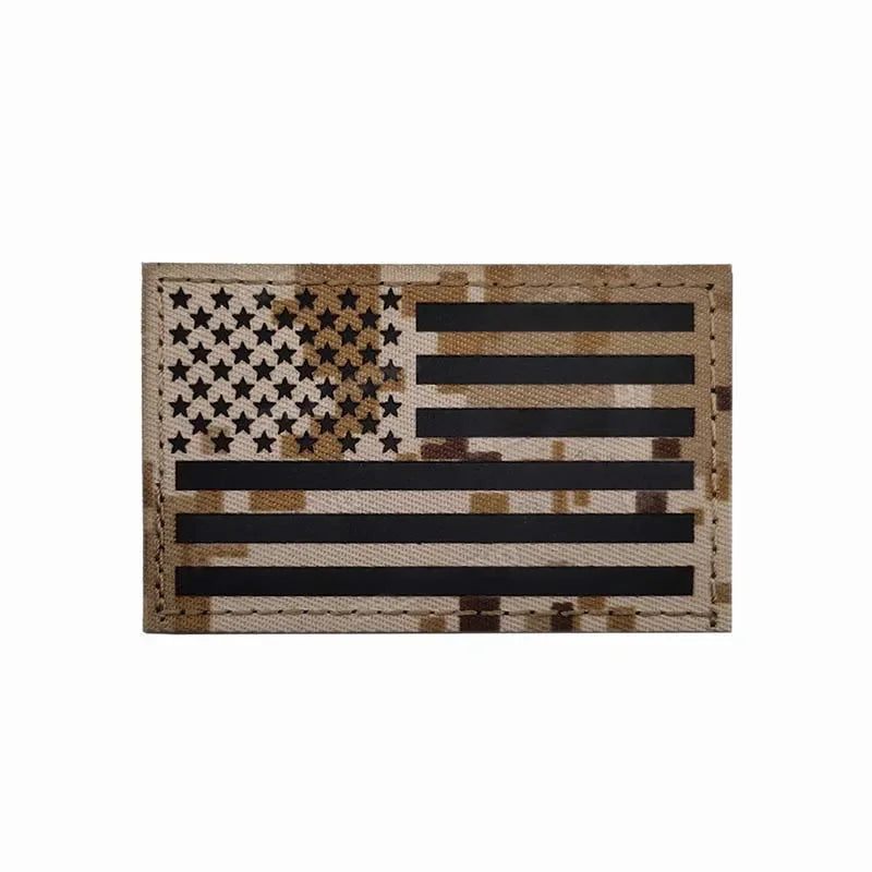 IR Reflective US Flag Patch 8 x 5 cm