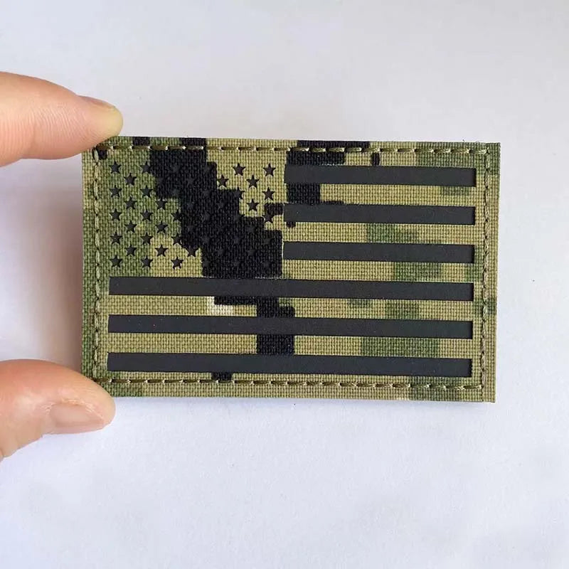 IR Reflective US Flag Patch 8 x 5 cm