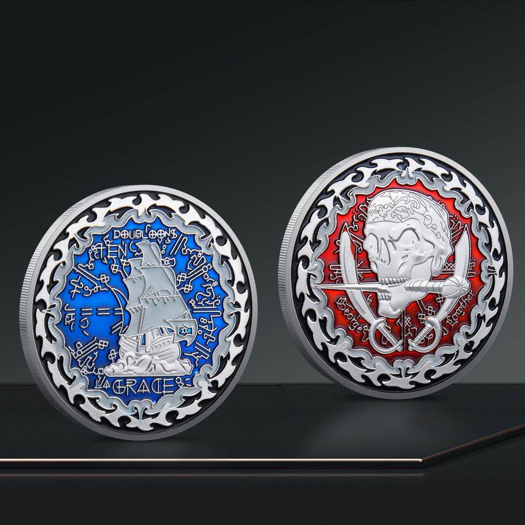 Pirate Skull Challenge Coin