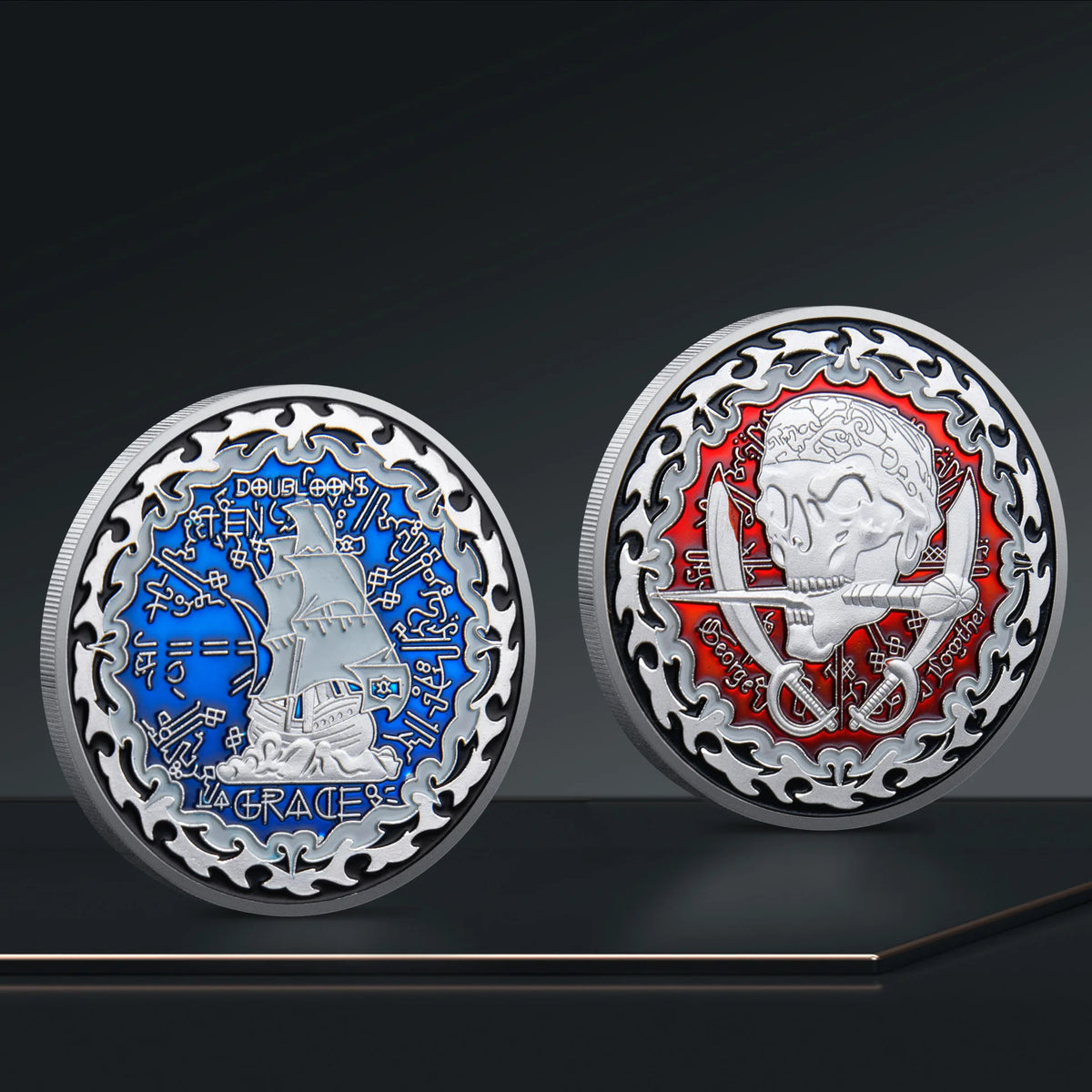 Pirate Skull Challenge Coin