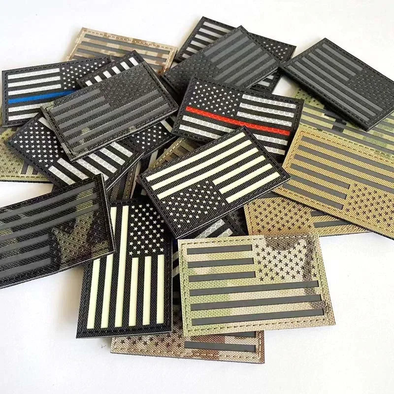 IR Reflective US Flag Patch 8 x 5 cm