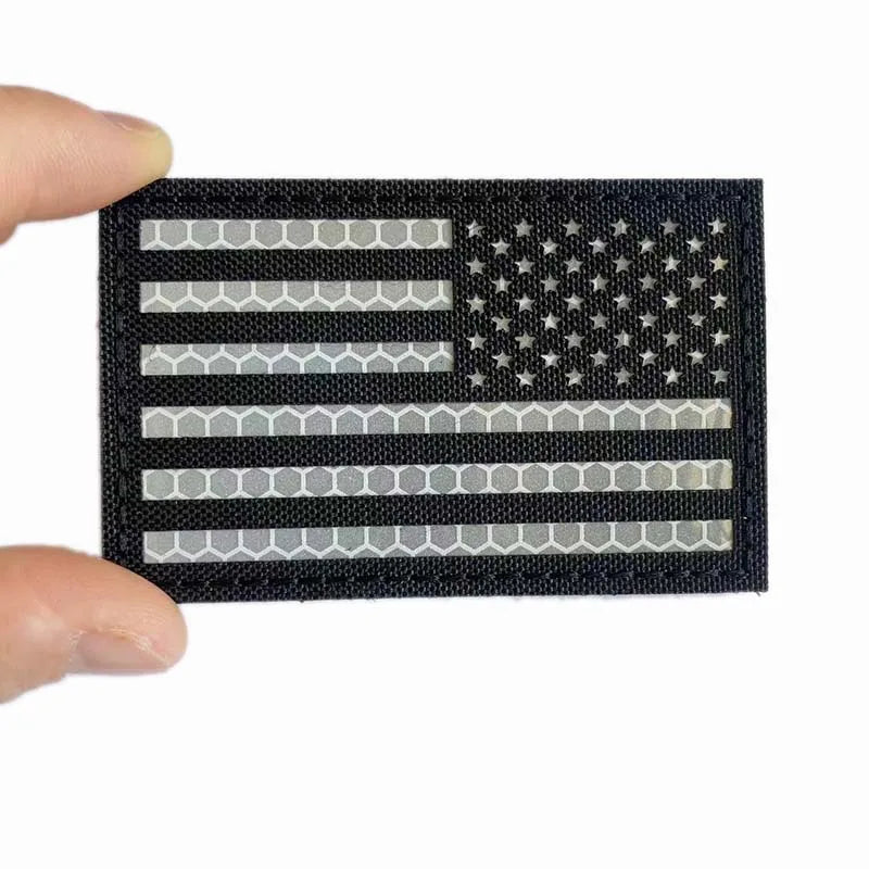 IR Reflective US Flag Patch 8 x 5 cm