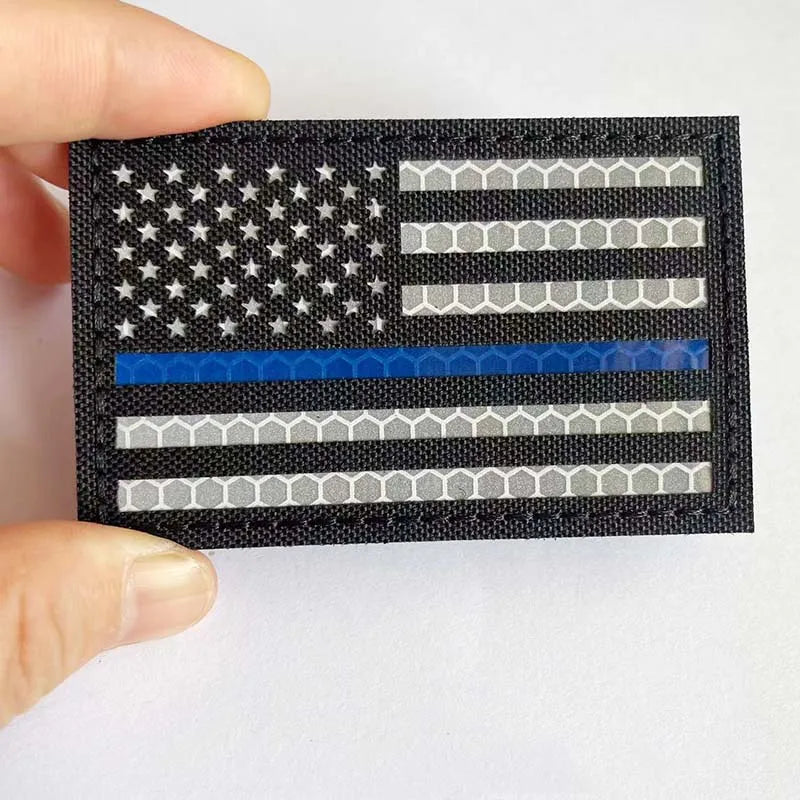 IR Reflective US Flag Patch 8 x 5 cm