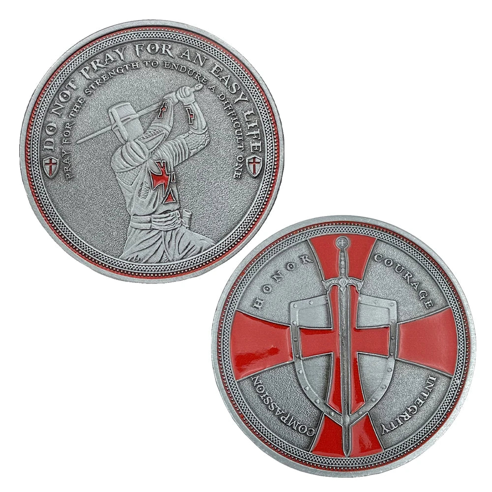 Knights Templar Red Cross Coin