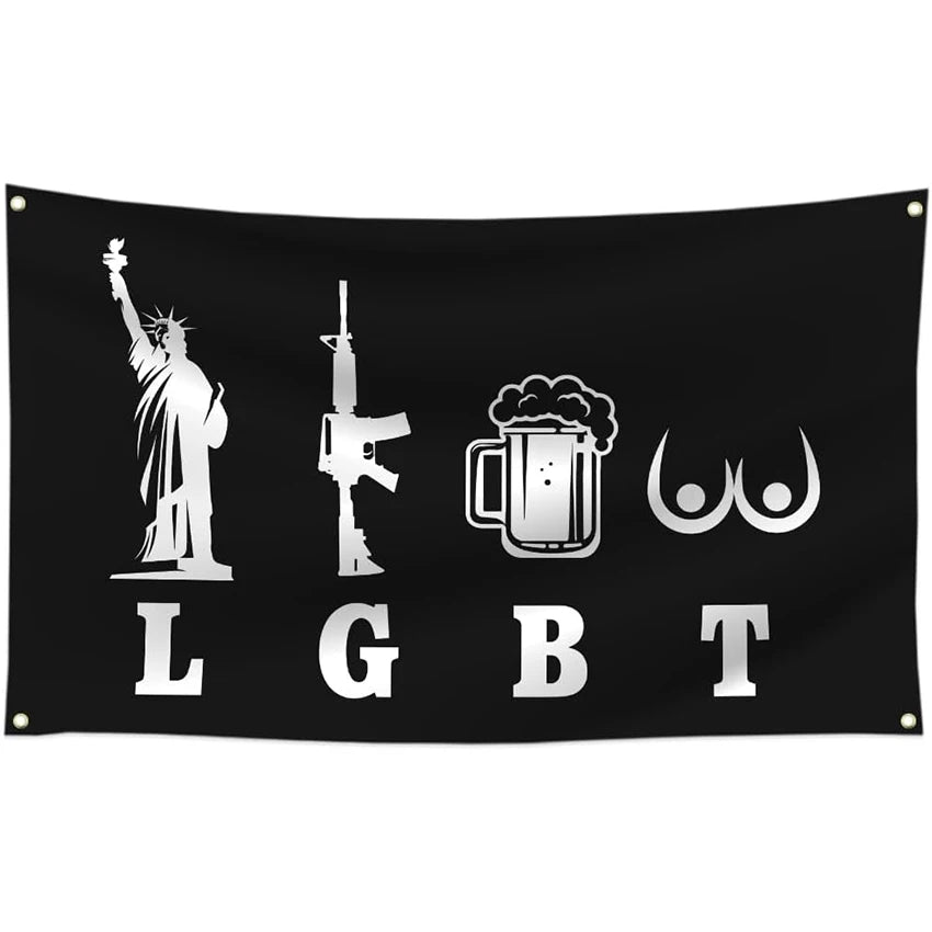 Liberty Guns Beer Flag, 3x5 ft