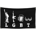 Liberty Guns Beer Flag, 3x5 ft