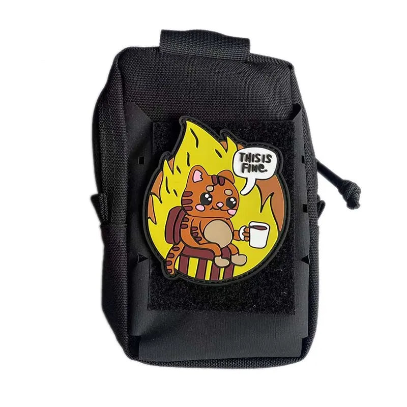 This Is Fine Dog & Cat Morale Patches