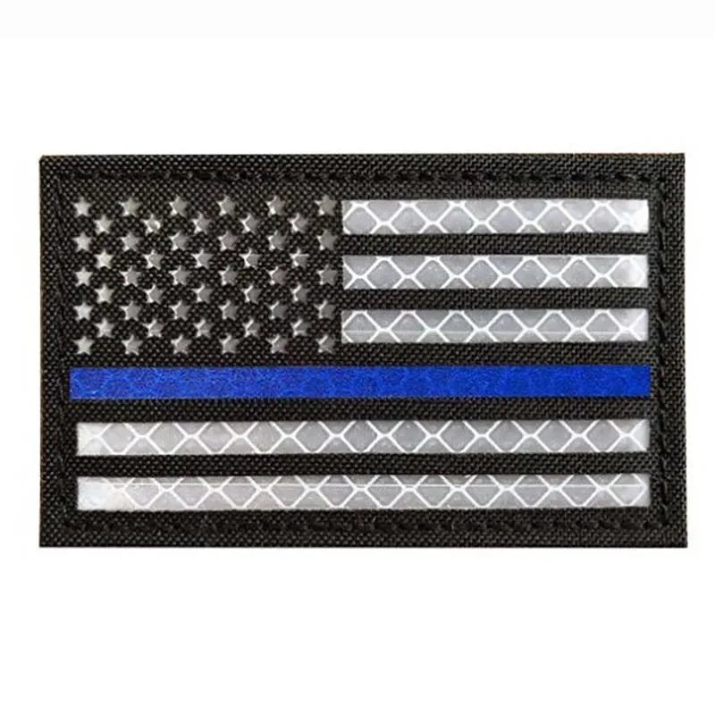 IR Reflective US Flag Patch 8 x 5 cm