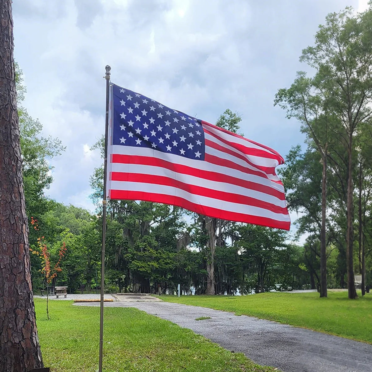 Double Sided American Flag