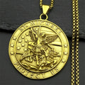 Saint Michael Medal Pendant Necklace