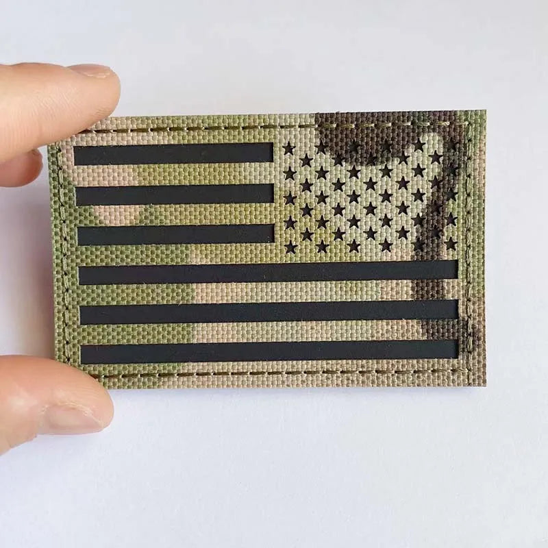 IR Reflective US Flag Patch 8 x 5 cm