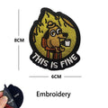 This Is Fine Dog & Cat Morale Patches