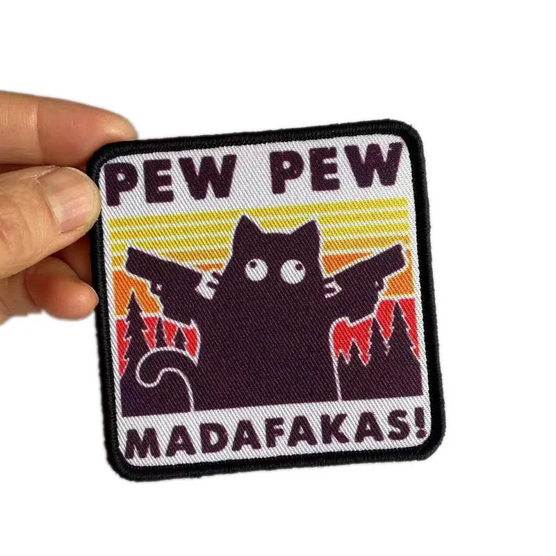 PEW Madafakas Funny Cat Patches