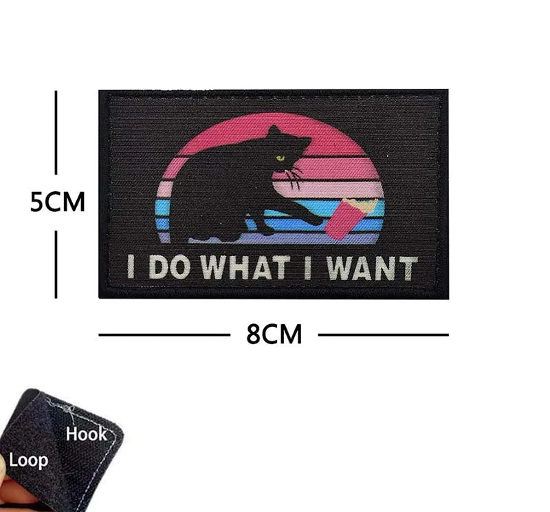PEW Madafakas Funny Cat Patches