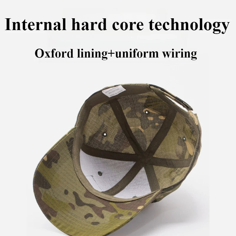 Tactical Camo Baseball Cap, Adjustable