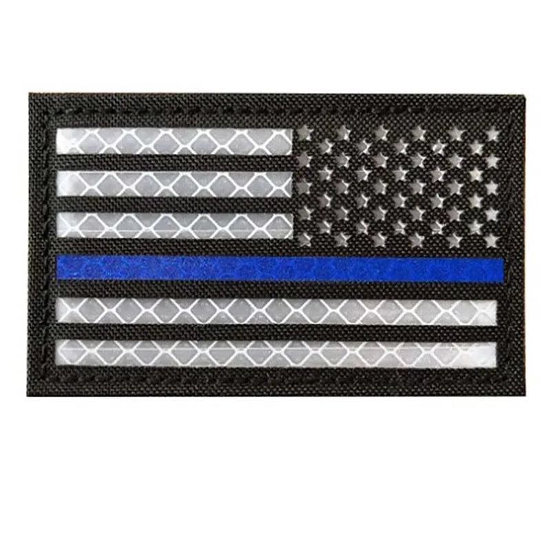 IR Reflective US Flag Patch 8 x 5 cm
