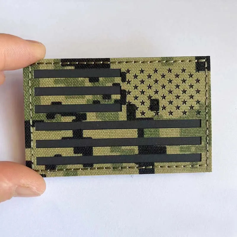 IR Reflective US Flag Patch 8 x 5 cm