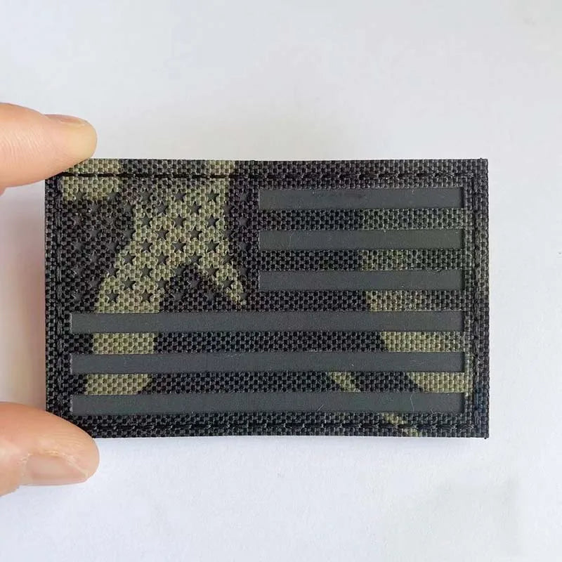IR Reflective US Flag Patch 8 x 5 cm